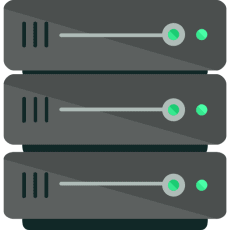 Grafik einer Serverstruktur